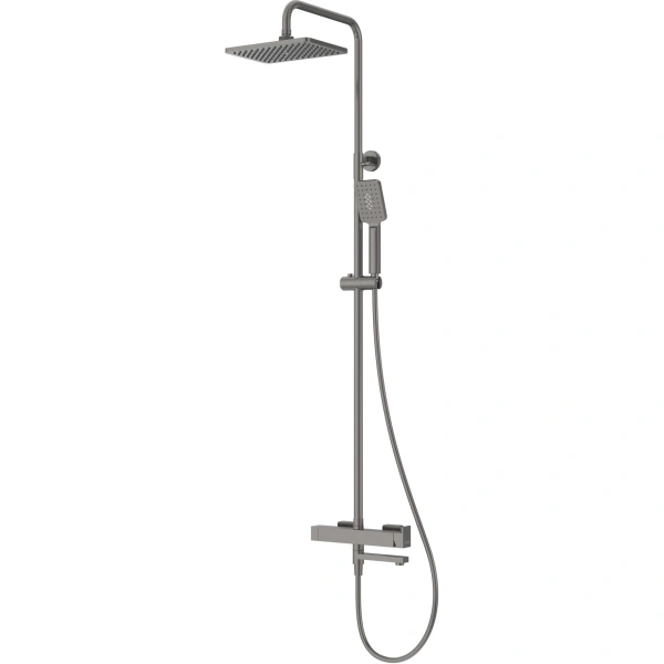 Душевая система Cezares Slider SLIDER-CVD-GM 267x193 см, со смесителем, оружейная сталь матовый