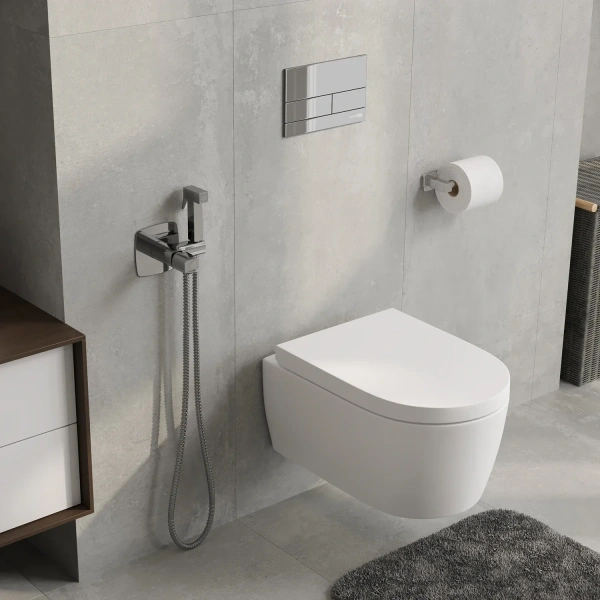 Гигиенический душ WasserKRAFT Naab 8638 со смесителем, хром