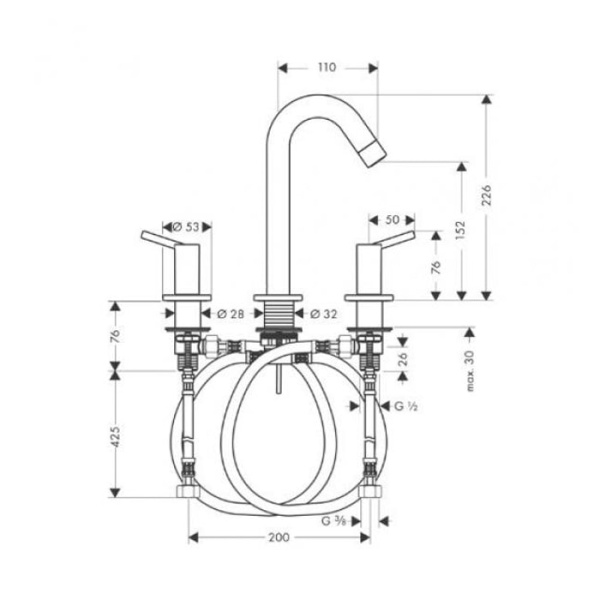 Смеситель для раковины Hansgrohe Focus 31937000