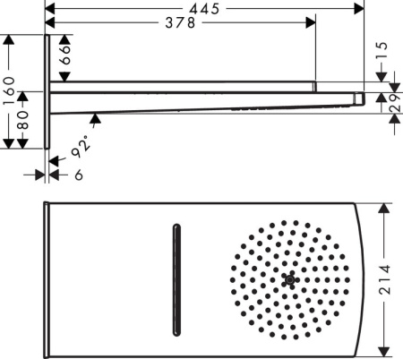 Верхний душ hansgrohe Raindance 28433400