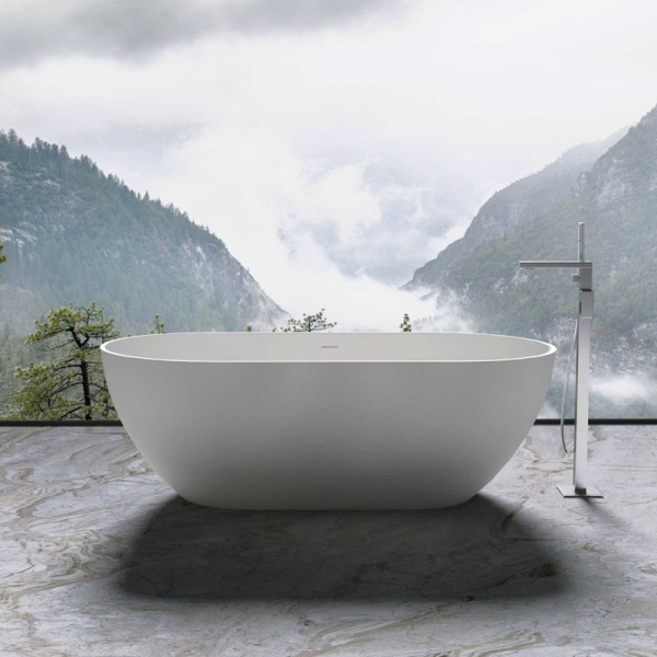 Ванна из искусственного камня Vincea 170х80 VBT-4S04MW белый матовый