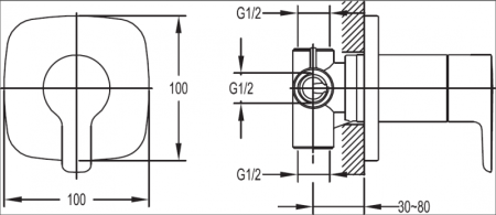 Переключатель Cezares TESORO-F-DEV3-01 трех позиционный
