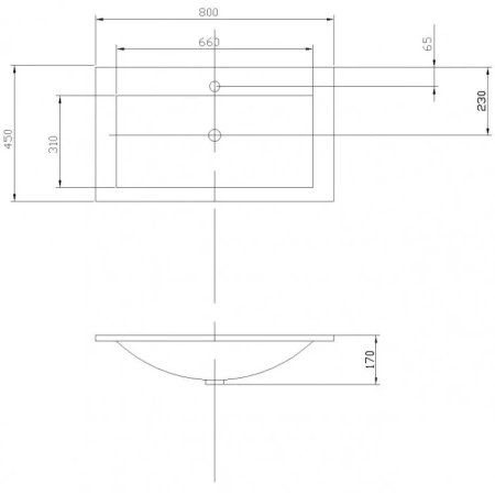 Раковина 80x45 см Акватон Премьер M 1A70493KPR01