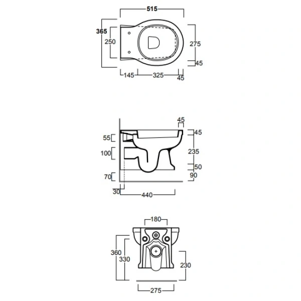 Унитаз подвесной Simas Londra LO918bi