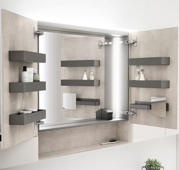 Шкаф зеркальный Geberit Acanto 75 500.645.00.2 дуб мистик