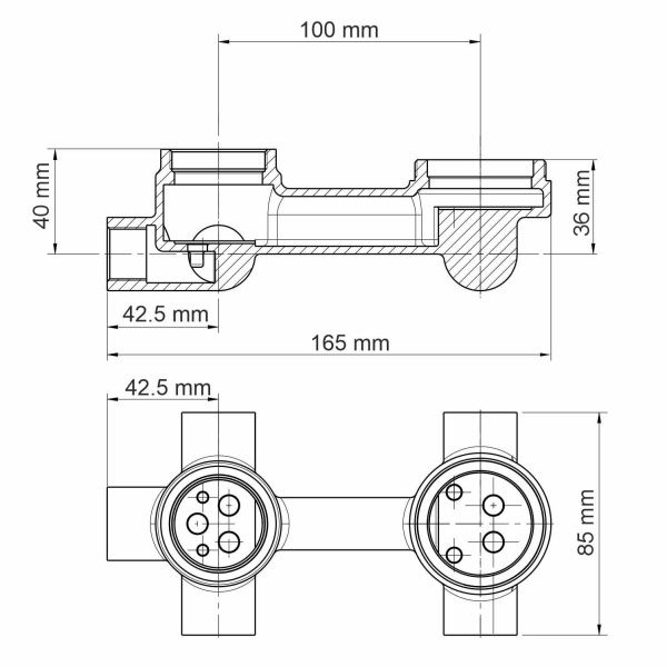 Абенс (Abens) 2071 Смеситель для ванны и душа