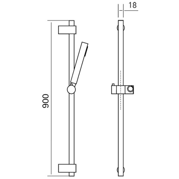 Душевой гарнитур Cisal Xion DS010620D1 сталь