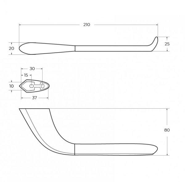 Держатель для туалетной бумаги Cezares Liner LINER-PH-GM оружейная сталь