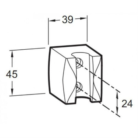 Держатель для душа Jacob Delafon BASIC E75063-CP