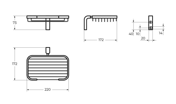 Мыльница Cezares Ultima CZR-F-8931
