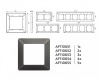 Рамка на 5 постов Ambrella Volt Line AF110655