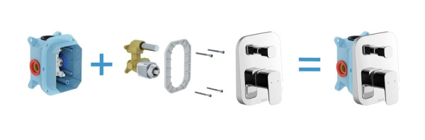 Смеситель для душа Ravak X070136 с переключателем