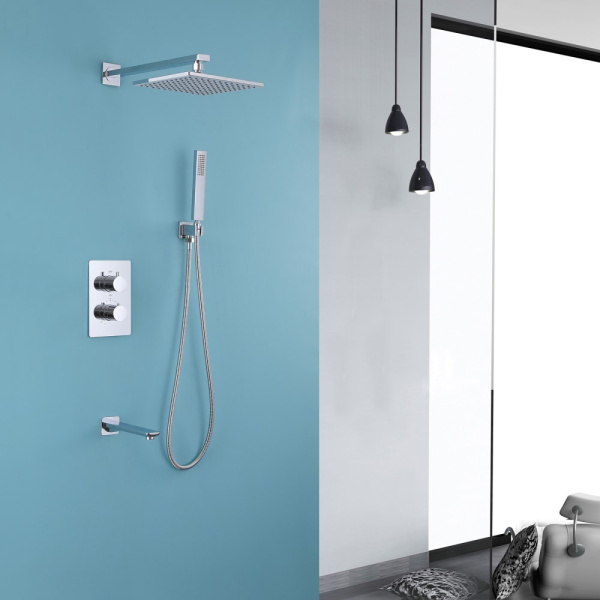 Душевой комплект Abber Weiss Insel AF8050 хром