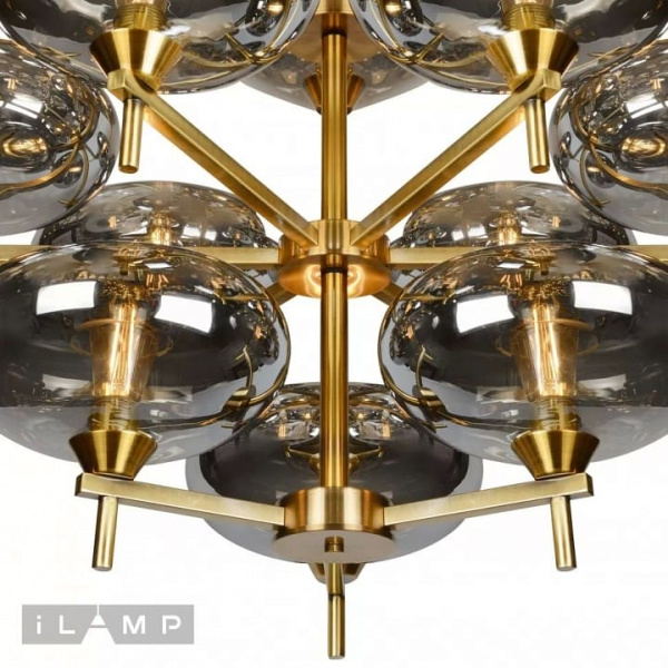 Люстра на штанге iLamp Rivoli 6607/12 GD