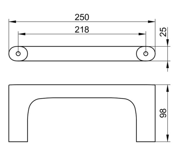 Полотенцедержатель Keuco Edition 400 11521130000 хром черный шлифованный