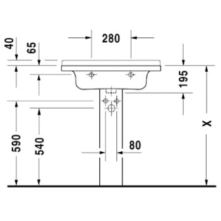 Раковина 70x49 см Duravit Starck 3 0304700000