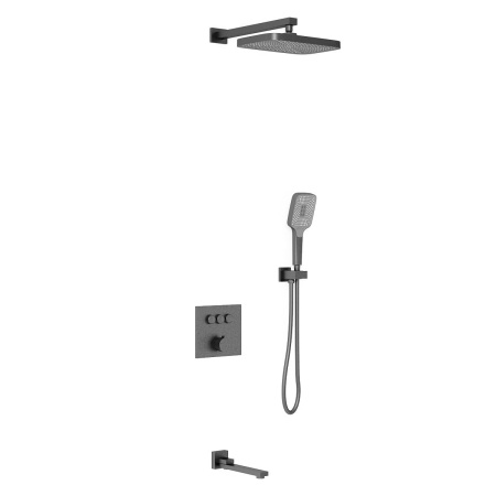 Душевой комплект Vincea VSFW-4311GM вороненная сталь