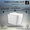 Унитаз подвесной Oliveeka YJ2303 безободковый, с сиденьем микролифт, белый