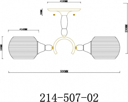 Светильник на штанге Velante 214-507-02
