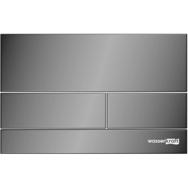Инсталляция для унитаза WasserKRAFT Abens 20 20TLT.010.ME.WH.PB04 с кнопкой смыва, черный глянец
