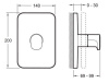 Переключатель на 3 выхода Jacob Delafon Hybrid E75411-CP