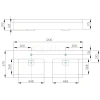 Раковина 120x47 см Акватон Сакура 1A72433KSK010