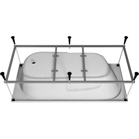 Акриловая ванна Vincea VBT-2A170-FR 170x75 см, белый