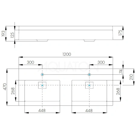 Раковина 120x47 см Акватон Сакура 1A72433KSK010