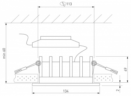 Встраиваемый светильник Elektrostandard Combi a069008