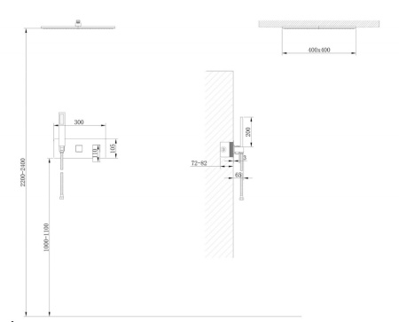 Душевой комплект Abber Daheim AF8221G золото матовое