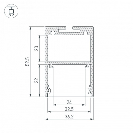 Профиль подвесной Arlight ARH-LINE 036137