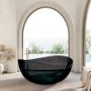 Прозрачная ванна Abber Kristall 150x150 AT9705Onyx оникс