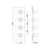 Смеситель для душа Cisal Vita VI01V30040 черный матовый