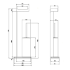 Стойка Gessi Rettangolo 20933#031