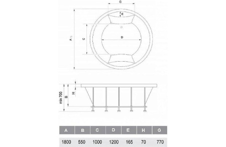 Каркас для ванны Vayer Eva Гл000025687