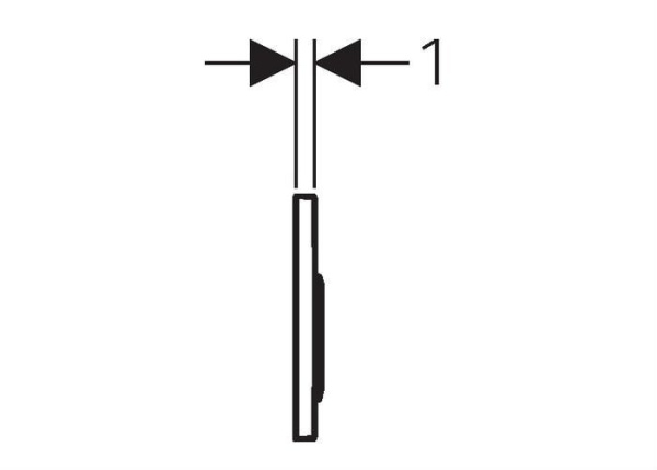 Клавиша смыва Geberit Omega 20 115.085.KN.1
