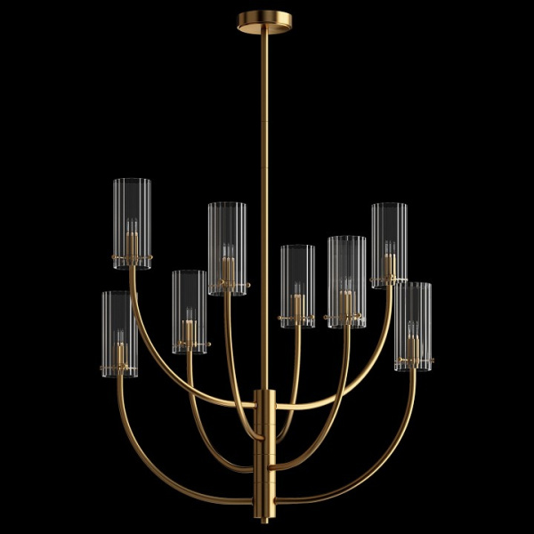 Люстра на штанге Maytoni Арко MOD223PL-08BS