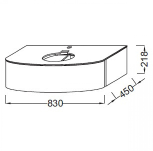 Тумба под раковину 85 см Jacob Delafon Presquile EB1106-M47 матовый оливковый