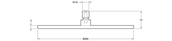 Верхний душ Jacob Delafon Katalyst E13691-CP