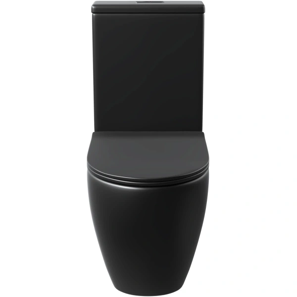 Унитаз-компакт Grossman GR-4419BMS безободковый, с сиденьем микролифт, черный матовый