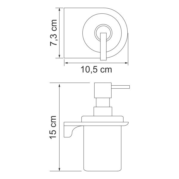 Каммель (Kammel) K-8399W Дозатор для жидкого мыла