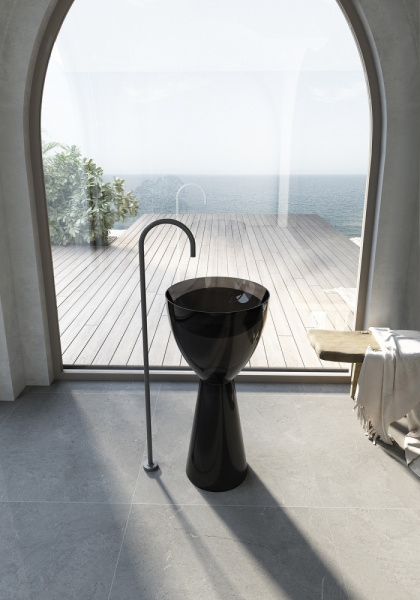 Раковина Abber Kristall AT2703Onyx черная