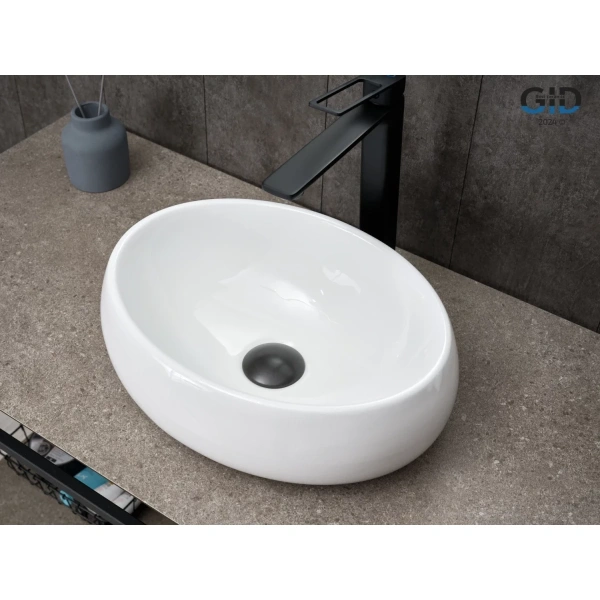 Раковина-чаша GID N9030ds 40x30 см, накладная, белый