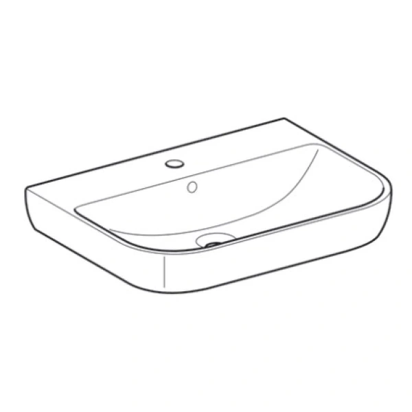 Раковина 65x48 см Geberit Smyle 500.230.01.1