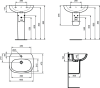 Раковина Ideal Standard Tesi 60 (T351401)