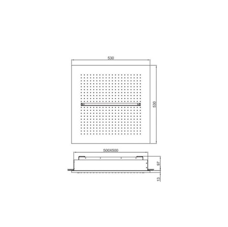 Верхний душ Fantini Acqua Zone 75 P9 C032 черный