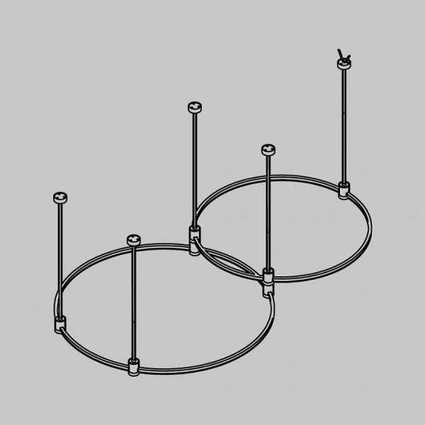 Трек накладной Maytoni Technical Готовая конструкция TFC-Flar-M01-BS