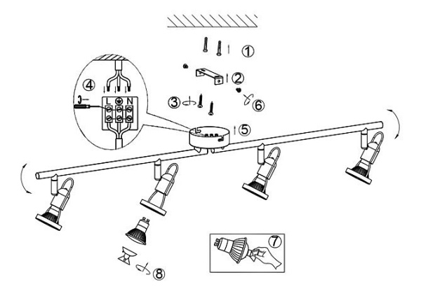 Спот Globo Anne 54383-4