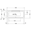 Акриловая ванна 160x70 см R Duravit DuraStyle 700293000000000