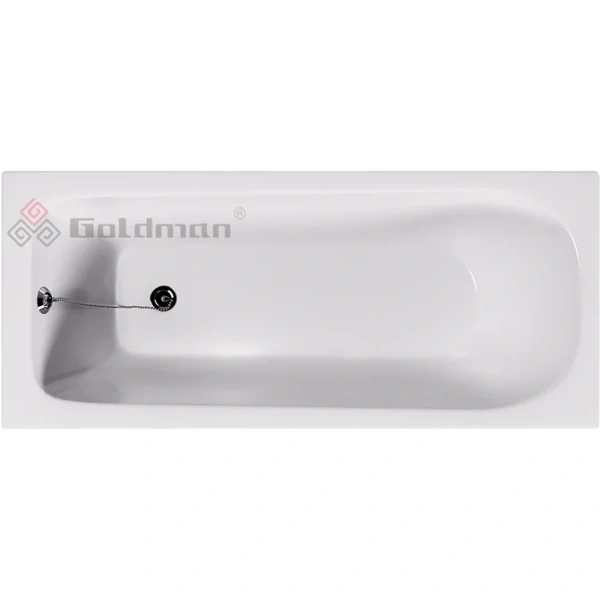 Ванна чугунная Goldman Real RL17070H 170x70 см, с отверстиями под ручки, белый